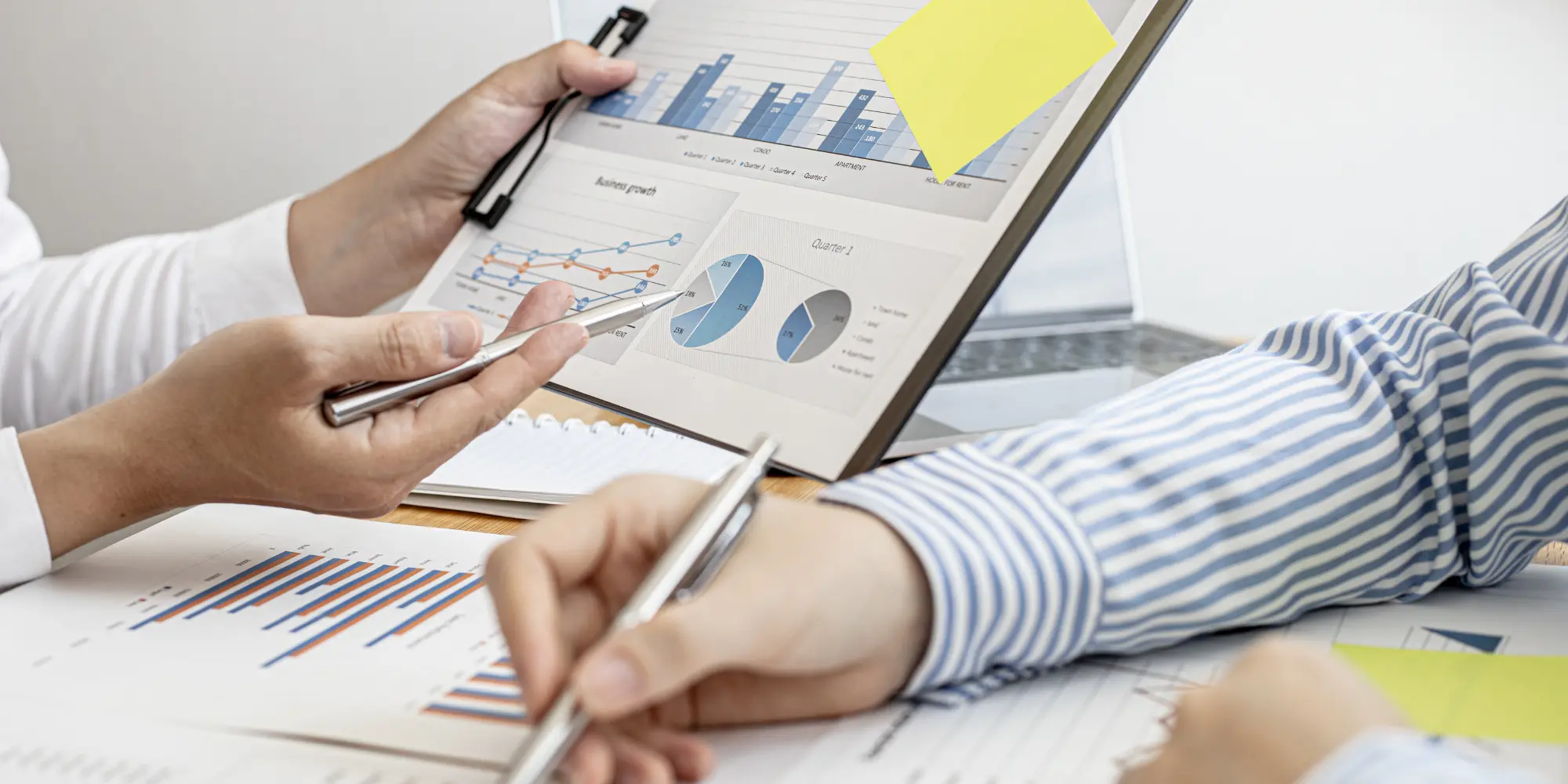 Person analysing data for ECPI